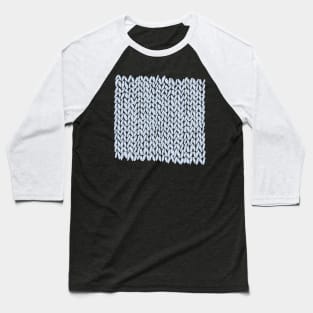 Hand Knit Cerulean Baseball T-Shirt